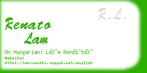 renato lam business card